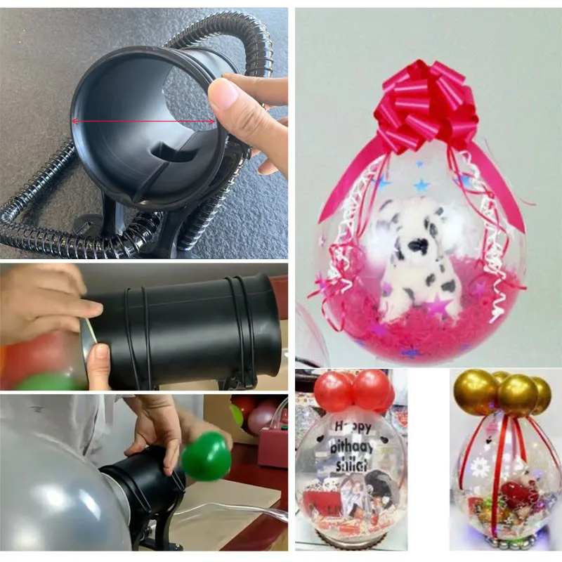 Balloon Pump Hand - 出生前または誕生日パーティーのためのバルーンプラスチックマシン,風船の詰め物,ツールのアクセス