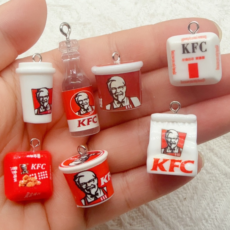Event Party - 10個入り漫画風樹脂製フードバッグキーホルダー、バッグの装飾に最適、ギフトに最適です。