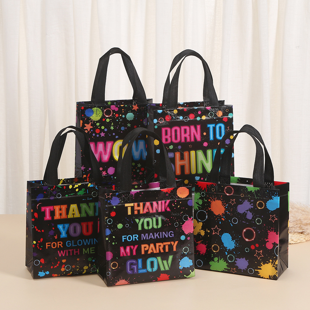 Party Event Supply Store - ギフト包装袋 不織布 蛍光落書き風船 キャンディギフトバッグ 食品包装店 お祝い＆パーティー用品