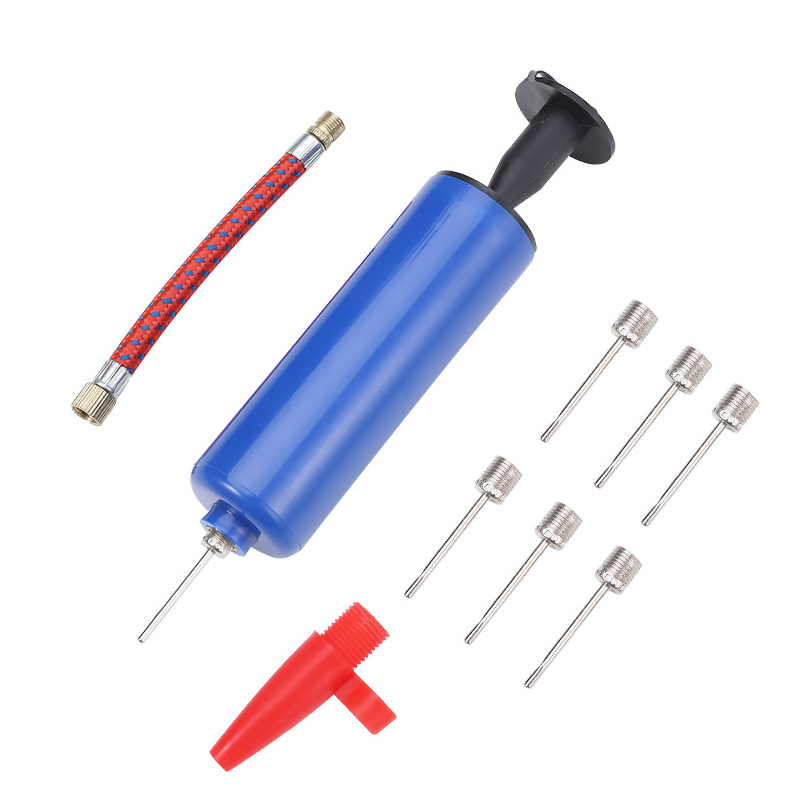Balloon Pump Hand - 10 個ボールポンプセットハンドポンプ 6 インチインフレーターポータブルボールバレーボールサッカーバスケットボール膨張ポンプツールエアホース付き