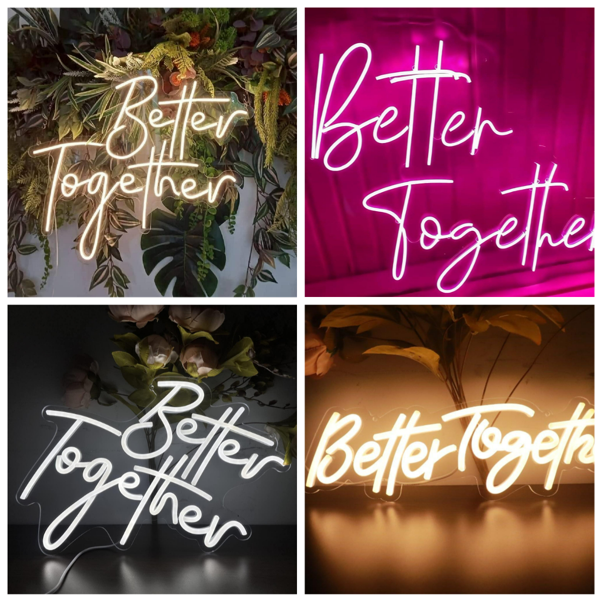 Neon Sign Party - Better Together ネオンサイン USB 調光可能な LED