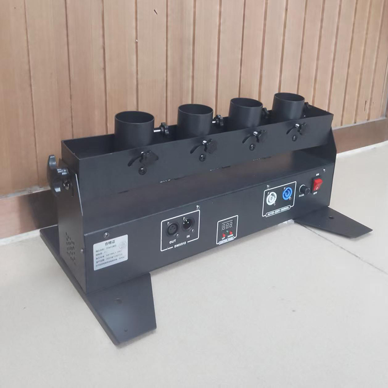 Confetti Cannon Tube - 4連電動コンフェッティブラスター DMXリモコン付きステージストリーマーキャノン 結婚式 イベント DJクラブ パーティー