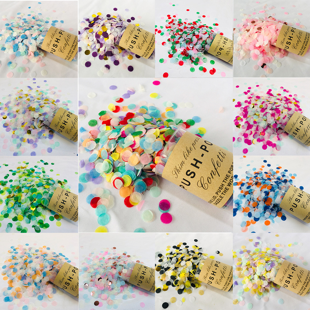 Confetti Cannon Tube - 2 個多色紙スクラップ箔紙吹雪敬礼紙吹雪保持プッシャーチューブ誕生日パーティークリスマス記念日結婚式の装飾