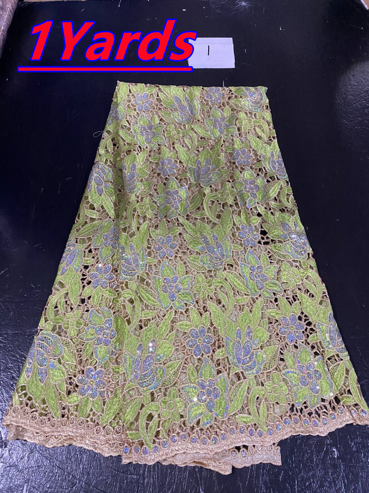 Glitter Tablecloth - アフリカのスパンコールレース生地ファッションナイジェリア刺繍ビーズチュールレース生地高品質縫製布パーティードレス用