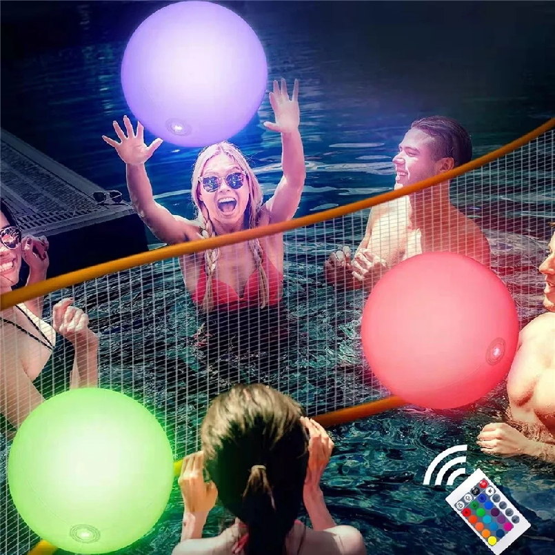 Led Balloon Light - 1pc 40 センチメートル太陽光発電フローティングボールライトスイミングプール芝生バルーンライト防水庭の装飾家族の集まり用