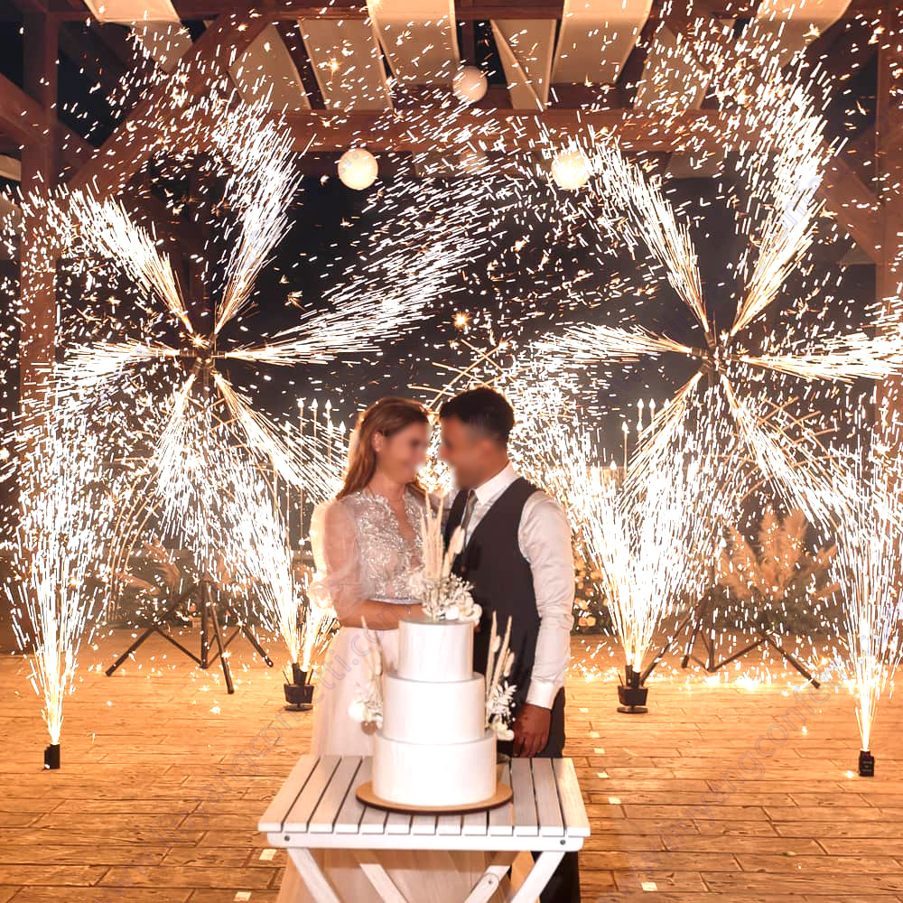 Confetti Cannon Tube - ダブルホイールロータリーコールドフレームマシン,光効果,結婚式の装飾,結婚披露宴,ベビーシャワーの装飾,誕生日,花嫁のピラミッド