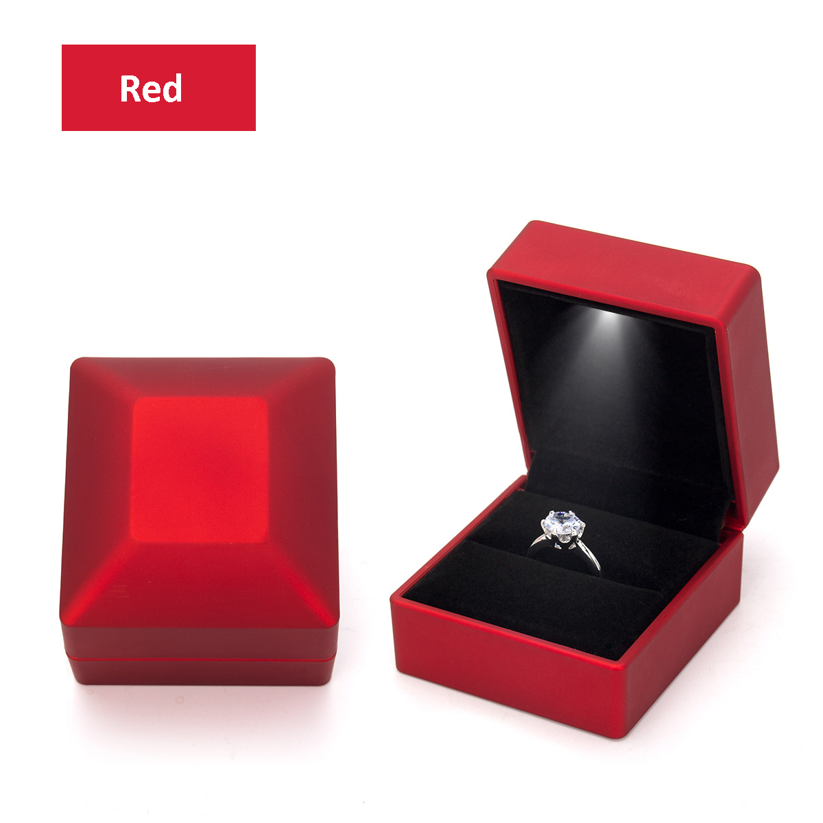 Event Z - エンゲージメントネックレスとボックス,リングボックス,レッドワインリングケース,結婚式,バレンタインデー,記念日