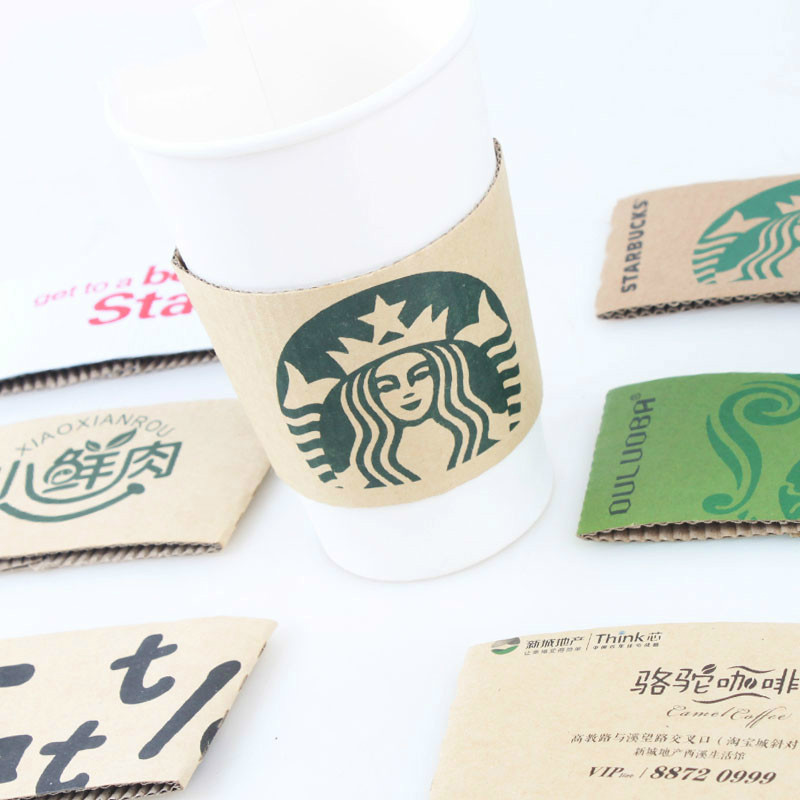 100個入り使い捨てカップスリーブ漫画柄二層段ボールコーヒー - Party Event Supplier のレビューと価格