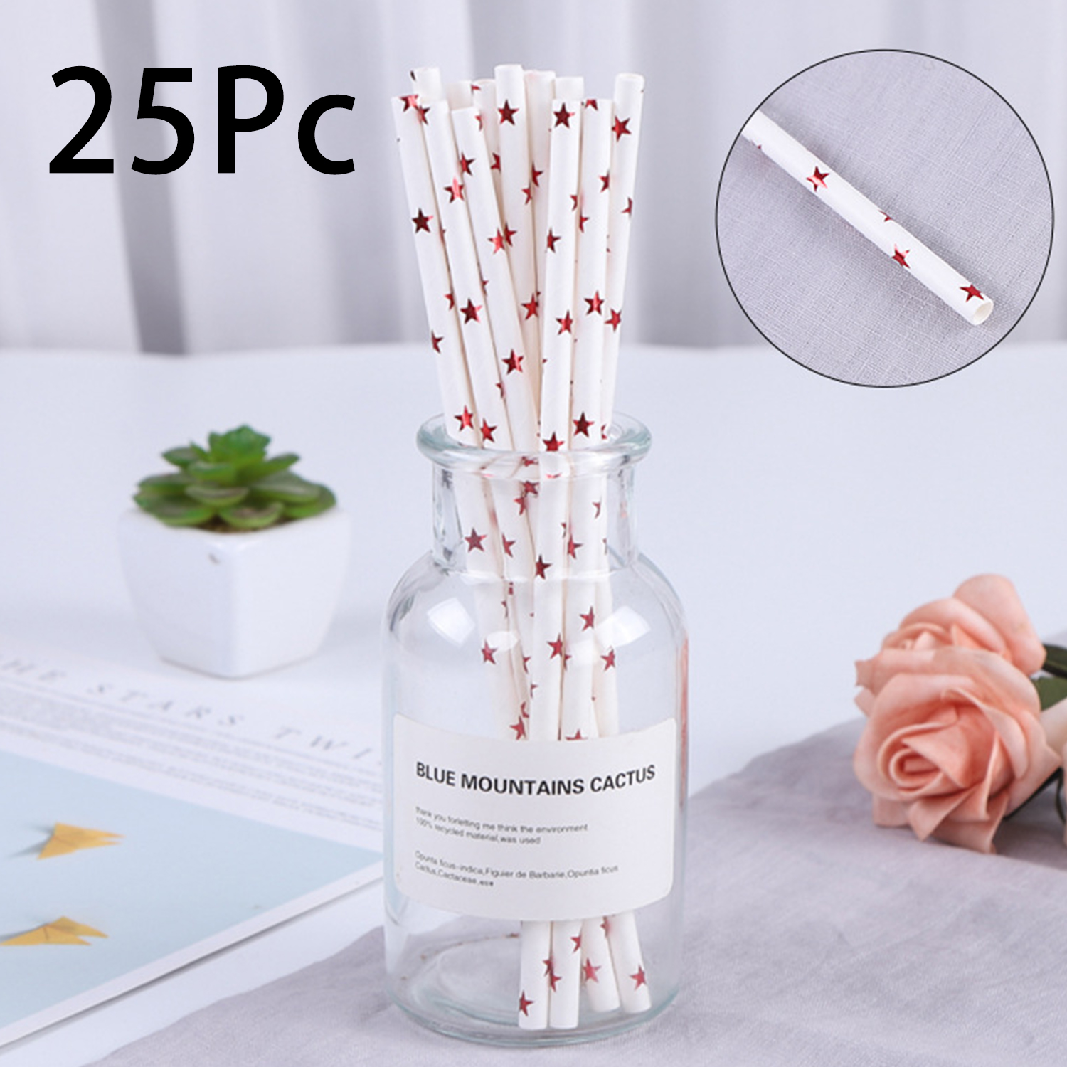 子供のための使い捨て紙ストロー,カラフルな飲用ジュース用キッ - Paper Straw Color のレビューと価格