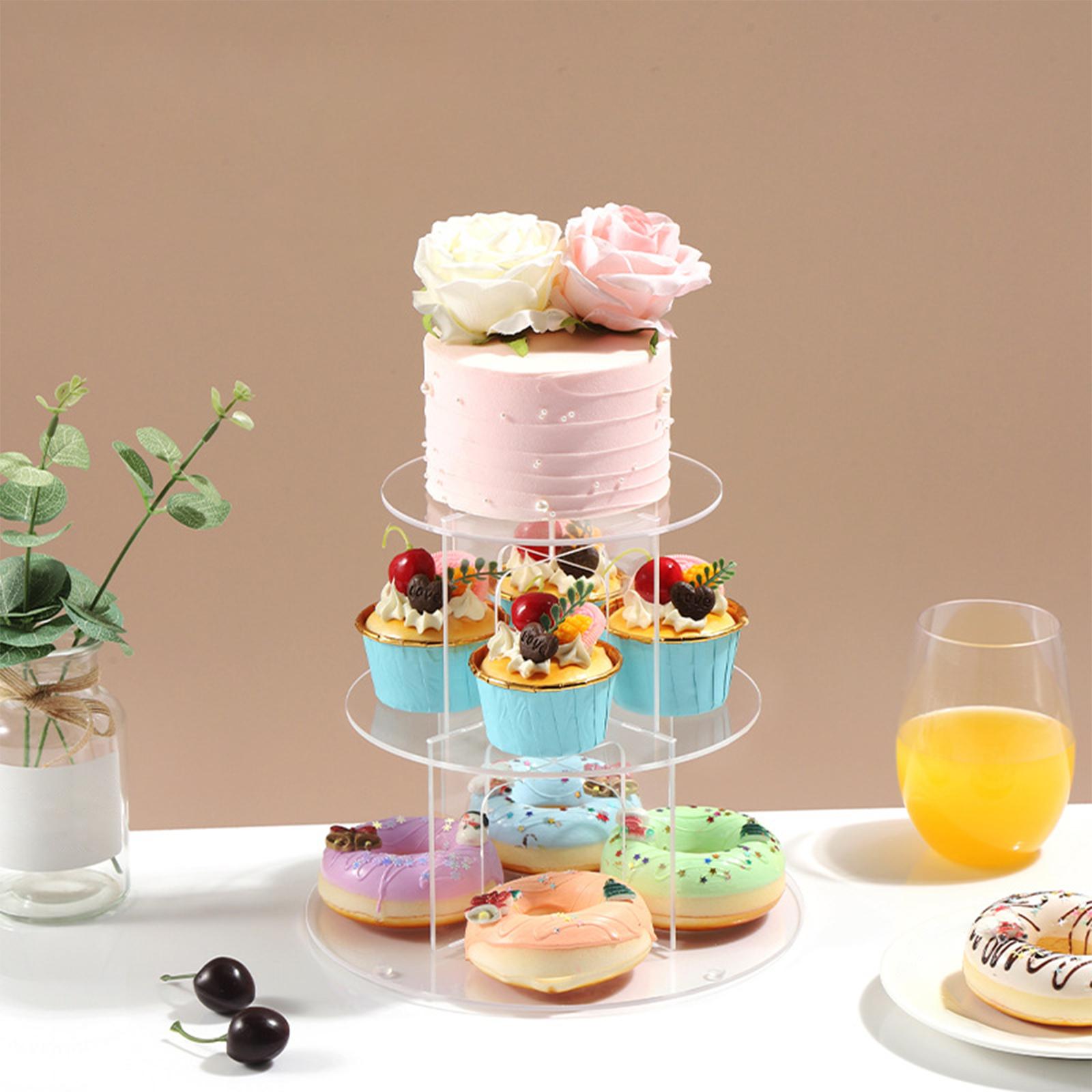 パーティー用アクリルカップケーキスタンド、デザートタワーホル - Cupcake Stand Tier のレビューと価格