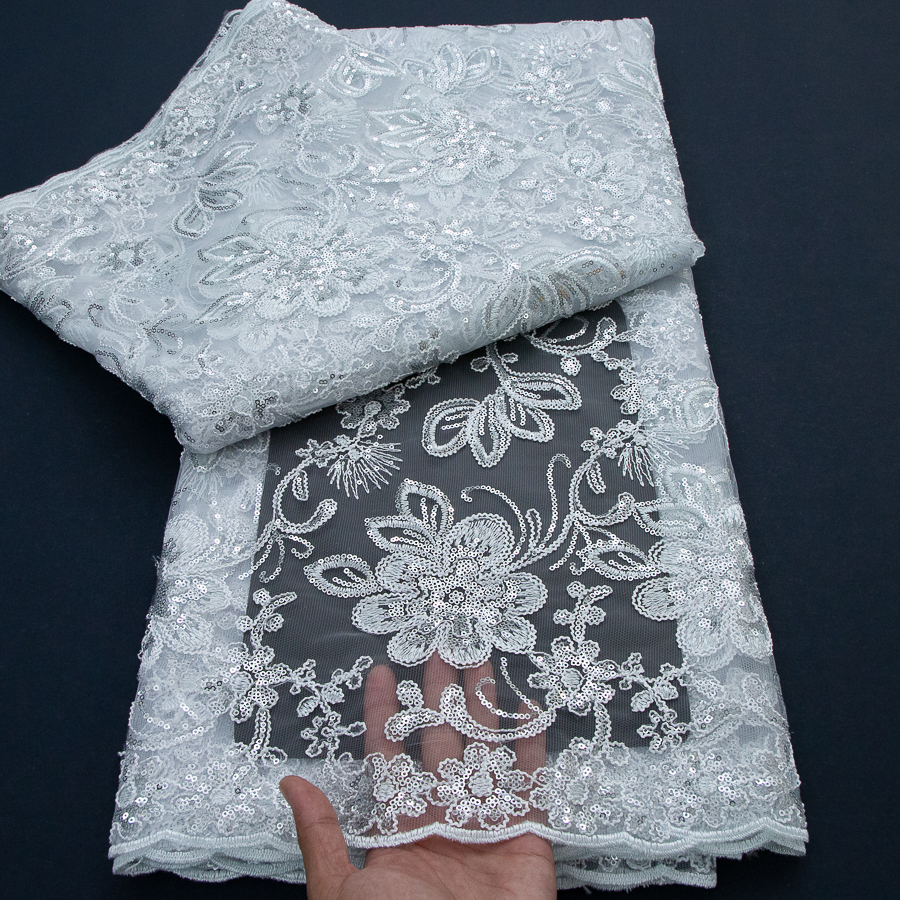 2026年アフリカメッシュチュールレース生地高品質5ヤード刺 - Glitter Tablecloth のレビューと価格