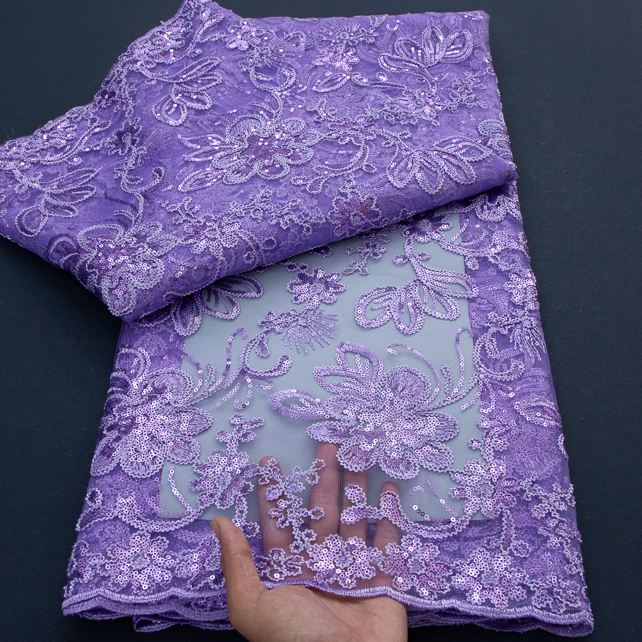 2026年アフリカメッシュチュールレース生地高品質5ヤード刺 - Glitter Tablecloth のレビューと価格