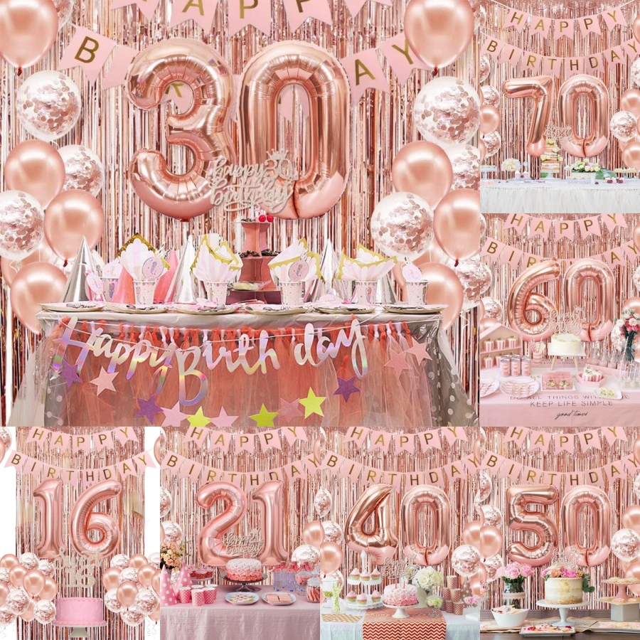 58個/セット 40インチ 数字フォイルバルーン パーティー - Party Banner Gold のレビューと価格