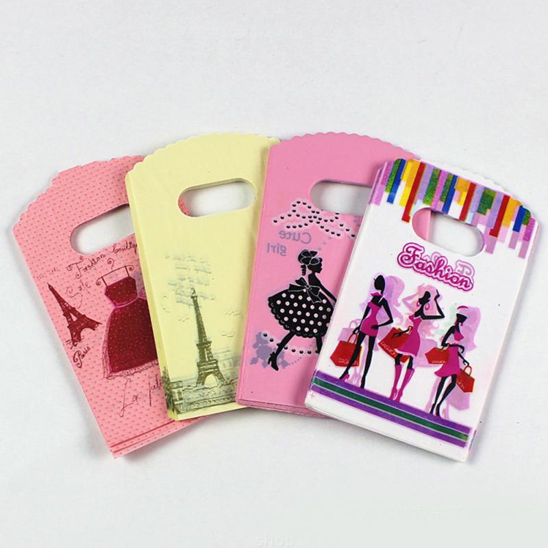 カラフルなプリントプラスチックジュエリーギフトバッグ、ショッ - Event Party Shop のレビューと価格