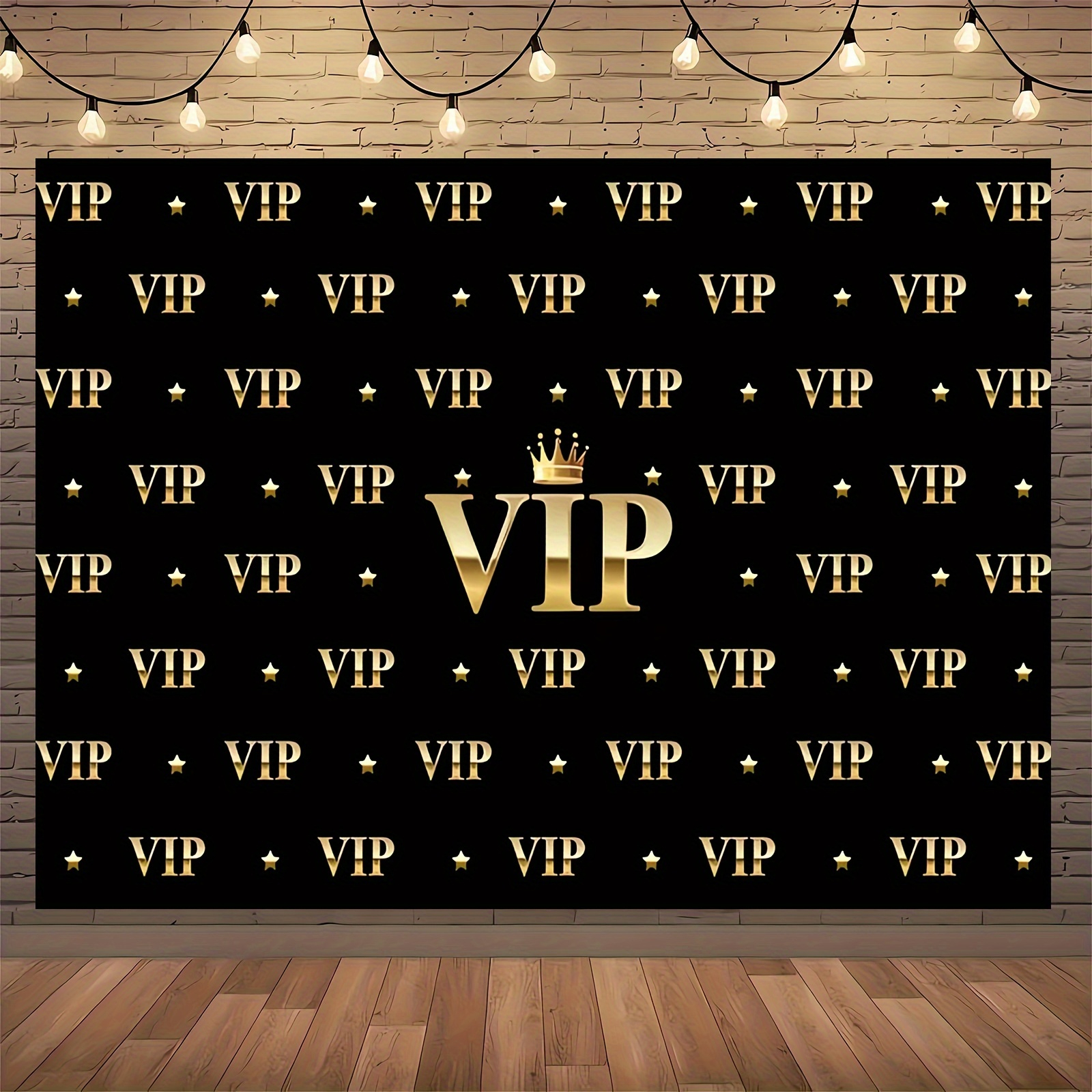 VIP ロイヤル クラウン ブラック ゴールド タペストリー - Party Banner Gold のレビューと価格