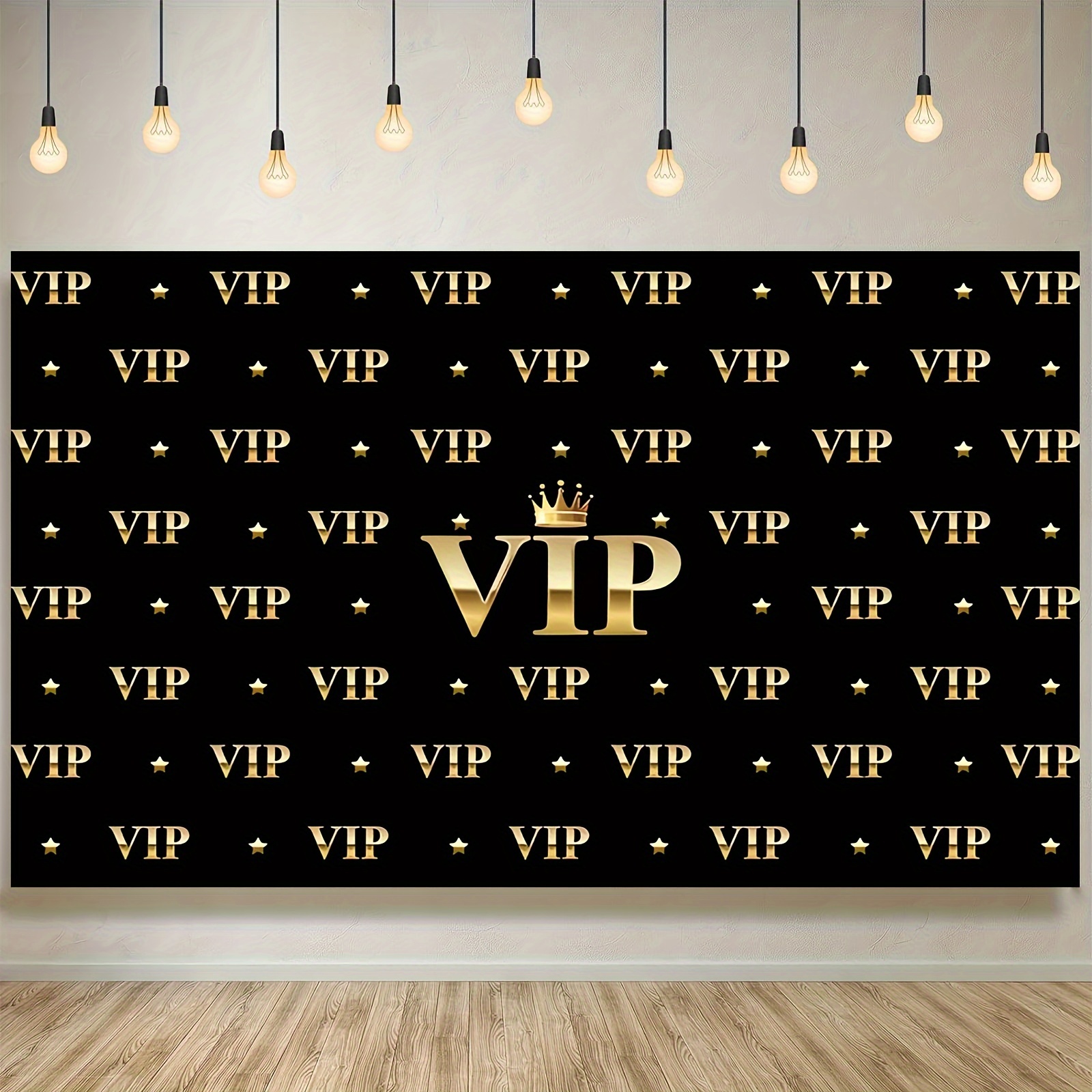 VIP ロイヤル クラウン ブラック ゴールド タペストリー - Party Banner Gold のレビューと価格