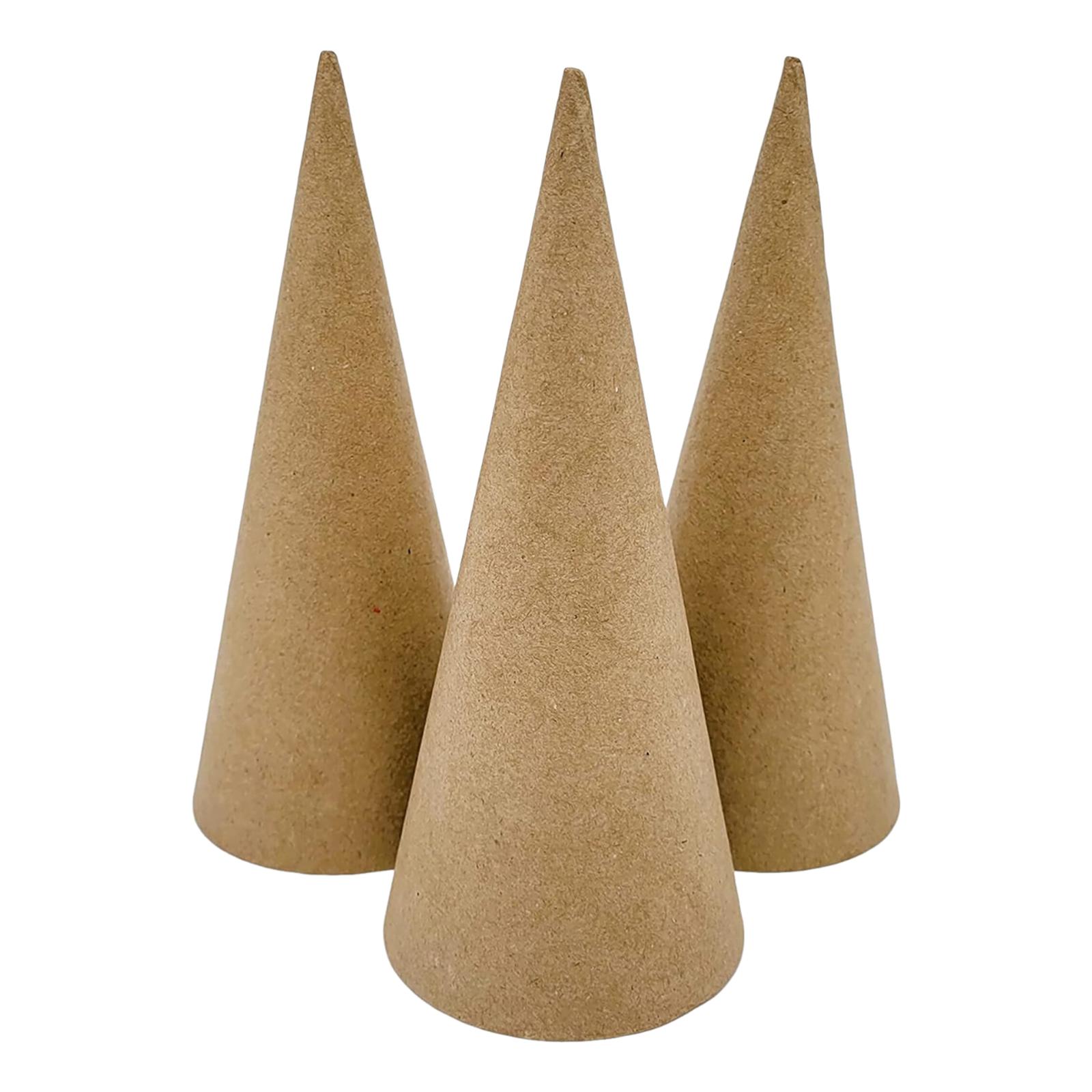 3x ペーパーマシェコーン、クラフト用の開口底、想像力豊かな - Cotton Candy Cone のレビューと価格