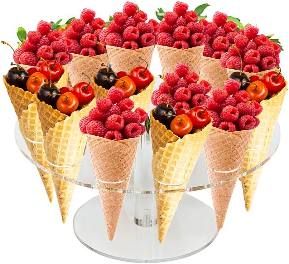 アイスクリームコーンホルダー アクリルディスプレイラック ワ - Cotton Candy Cone のレビューと価格