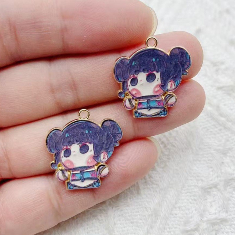 10 個漫画アニメペンダントオイルドロップ合金 DIY イヤ - Event Party のレビューと価格