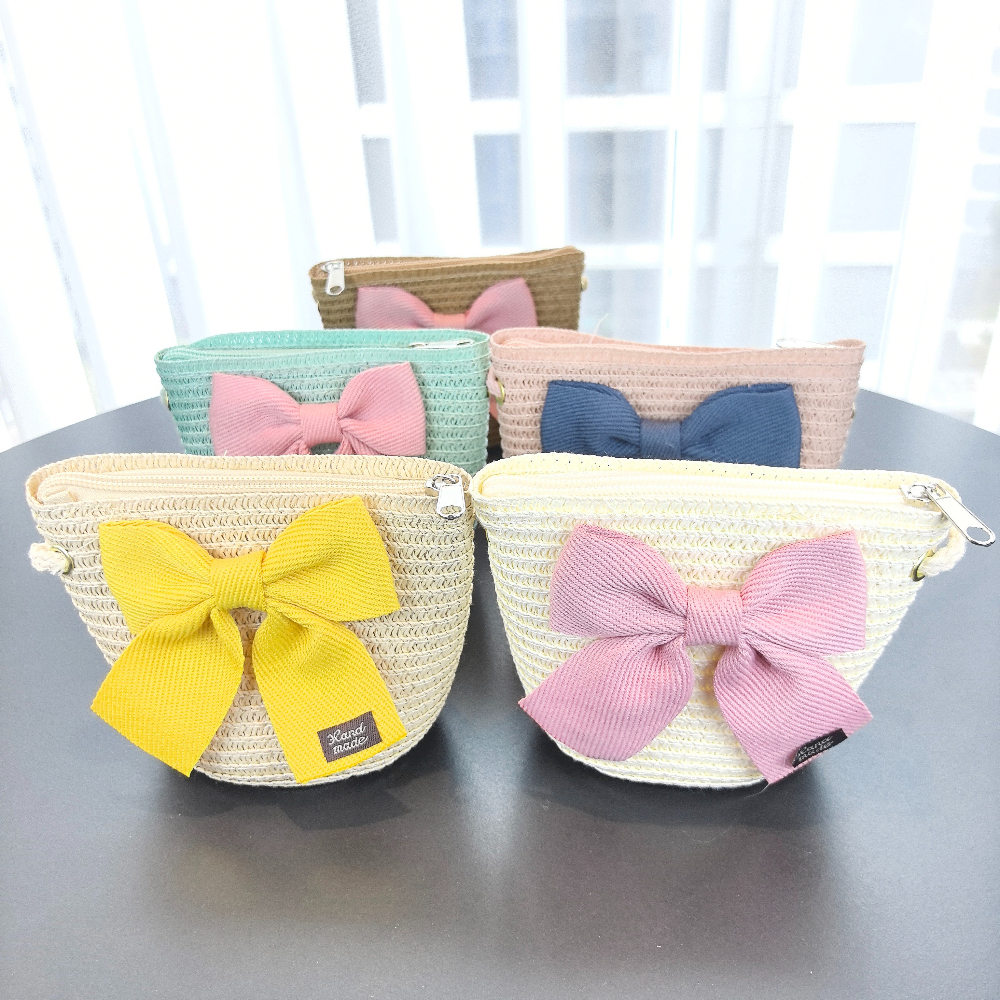 女の子 2 個麦わら帽子ソリッドカラー屋外旅行日よけ帽子花柄 - Paper Straw Color のレビューと価格