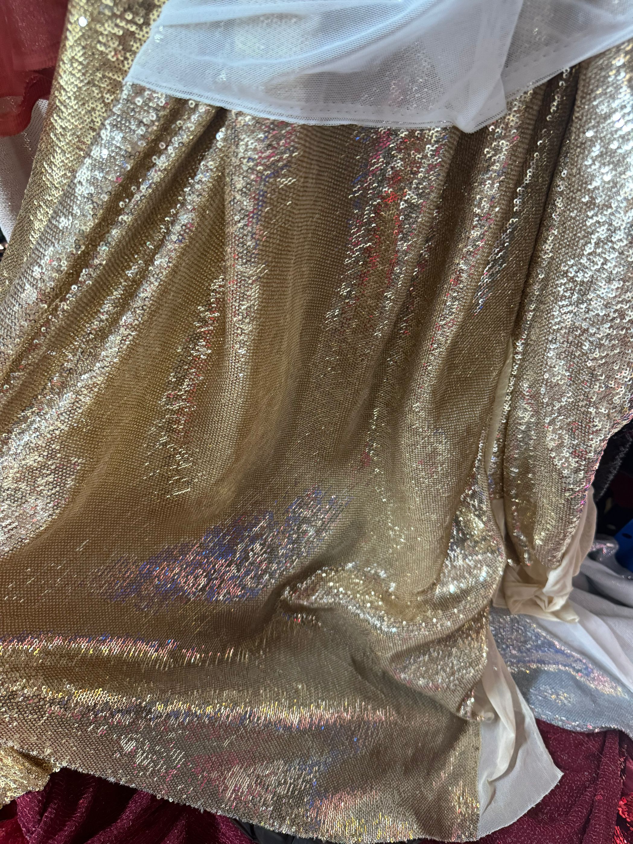 19色展開 3mm 弾性ネット 厚手 密なスパンコール生地  - Glitter Tablecloth のレビューと価格