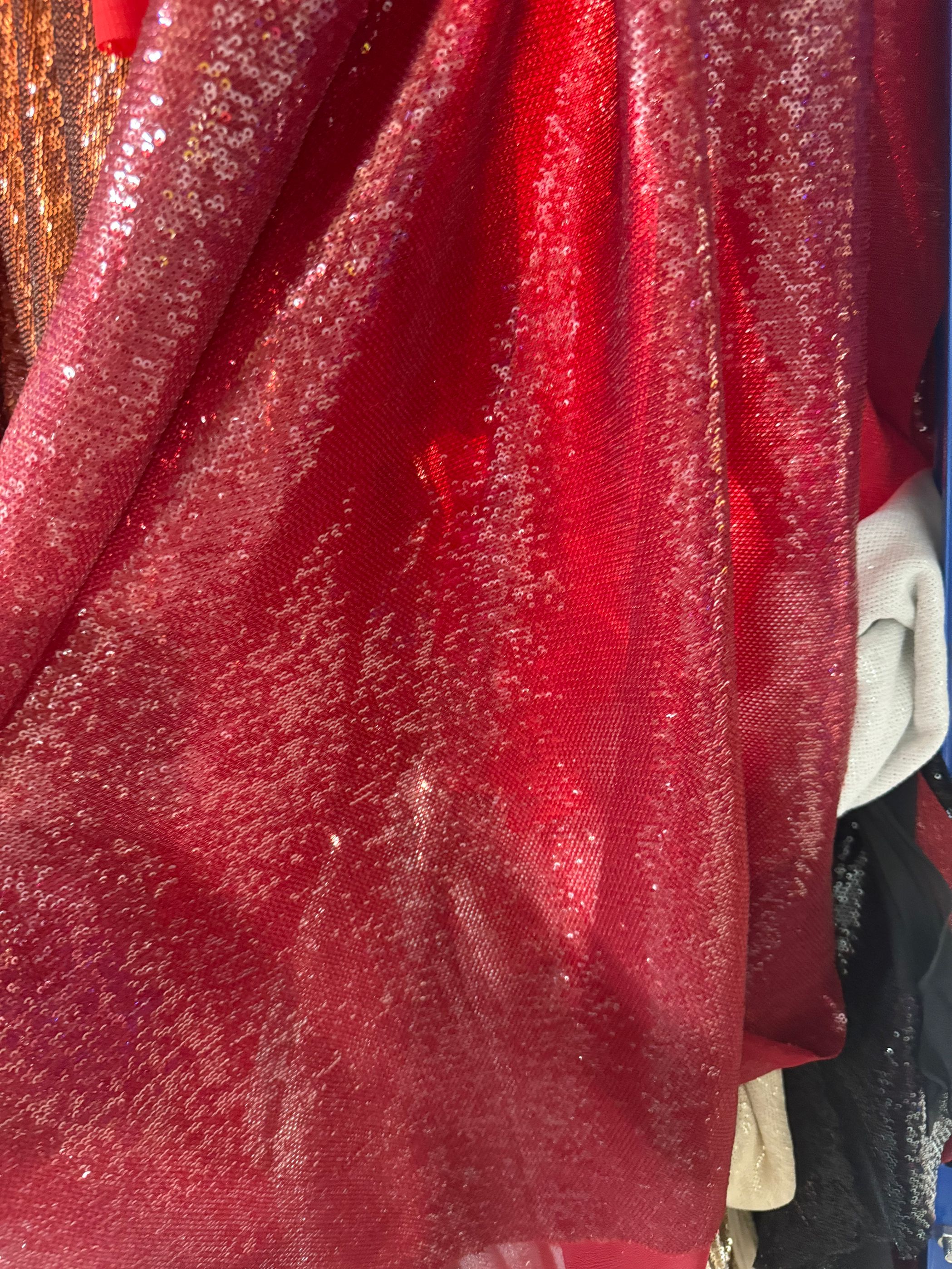 19色展開 3mm 弾性ネット 厚手 密なスパンコール生地  - Glitter Tablecloth のレビューと価格