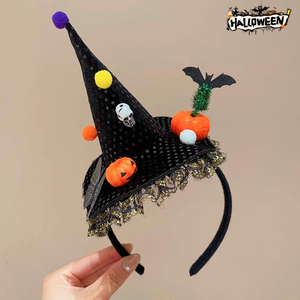 パーソナリティスパイダーハロウィン魔女帽子ヘッドバンドゴース - Party Hat Cone のレビューと価格