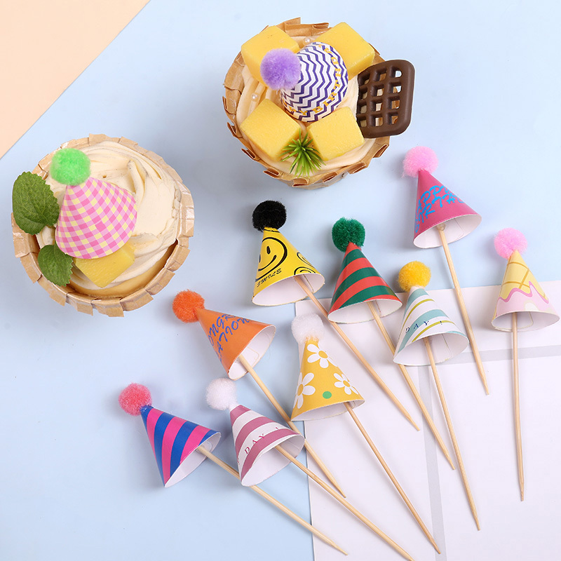 15/30 個ミニパーティーハットケーキトッパーカラフルなポ - Party Hat Cone のレビューと価格
