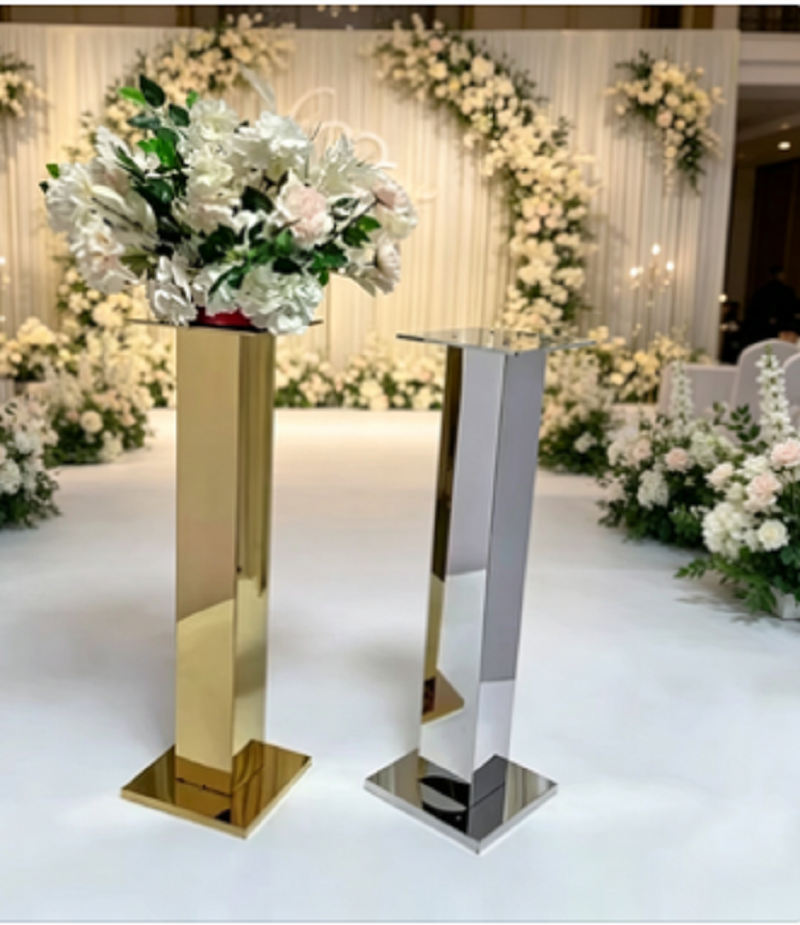 金属製の花瓶とステンレス製のフラワースタンド、結婚式の備品店 - Party Event Supply Store のレビューと価格