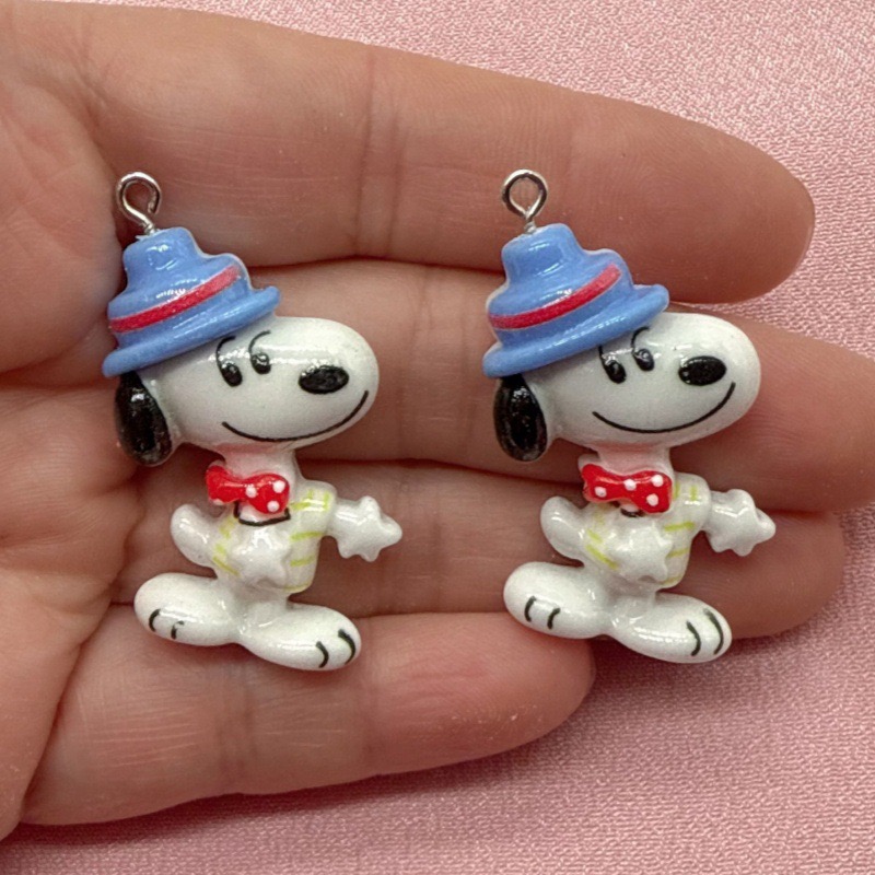 10個入り樹脂製のかわいい小さな犬のペンダント、DIYジュエ - Event Party のレビューと価格