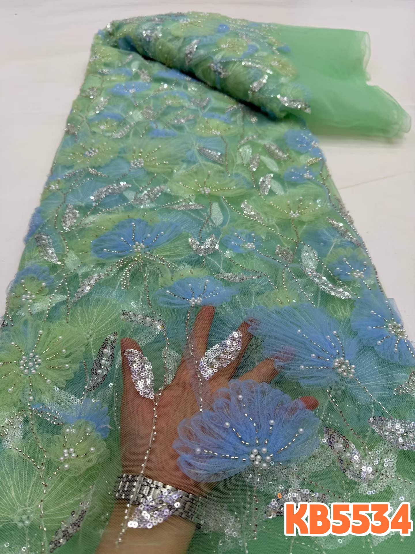 YALISI アフリカ 3d フラワービーズスパンコールレー - Glitter Tablecloth のレビューと価格