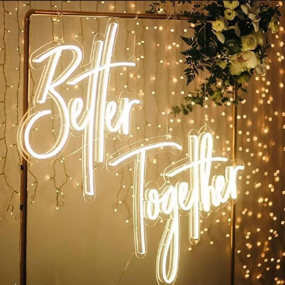 Better Together ネオンサイン USB 調光可 - Neon Sign Party のレビューと価格