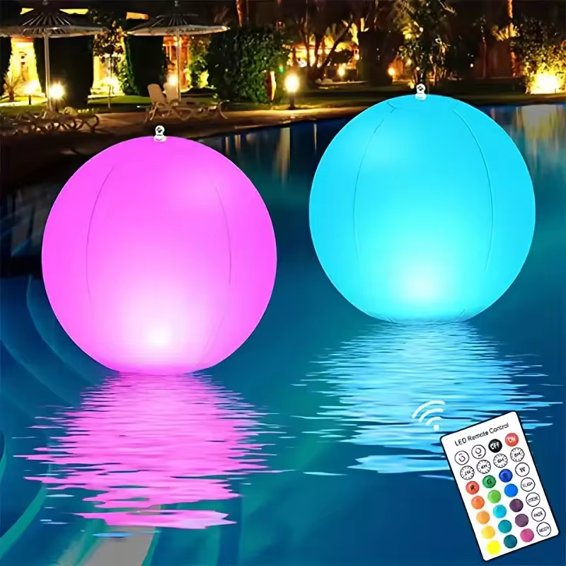 1-4 個のフローティングプールライト 16 色 LED 発 - Led Balloon Light のレビューと価格