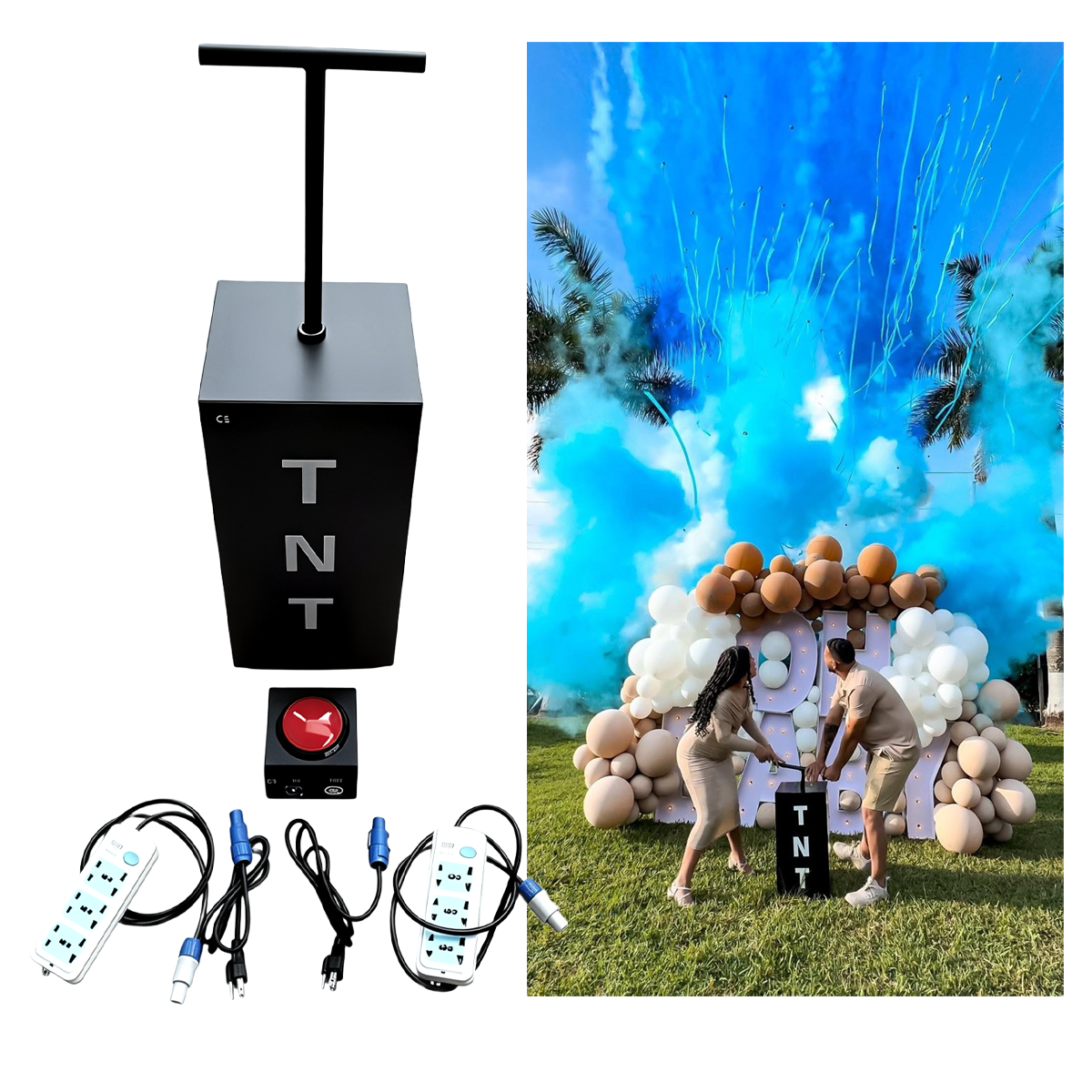 卸売在庫 ワンクリックスタート TNT ジェンダーリビールマ - Confetti Cannon Tube のレビューと価格
