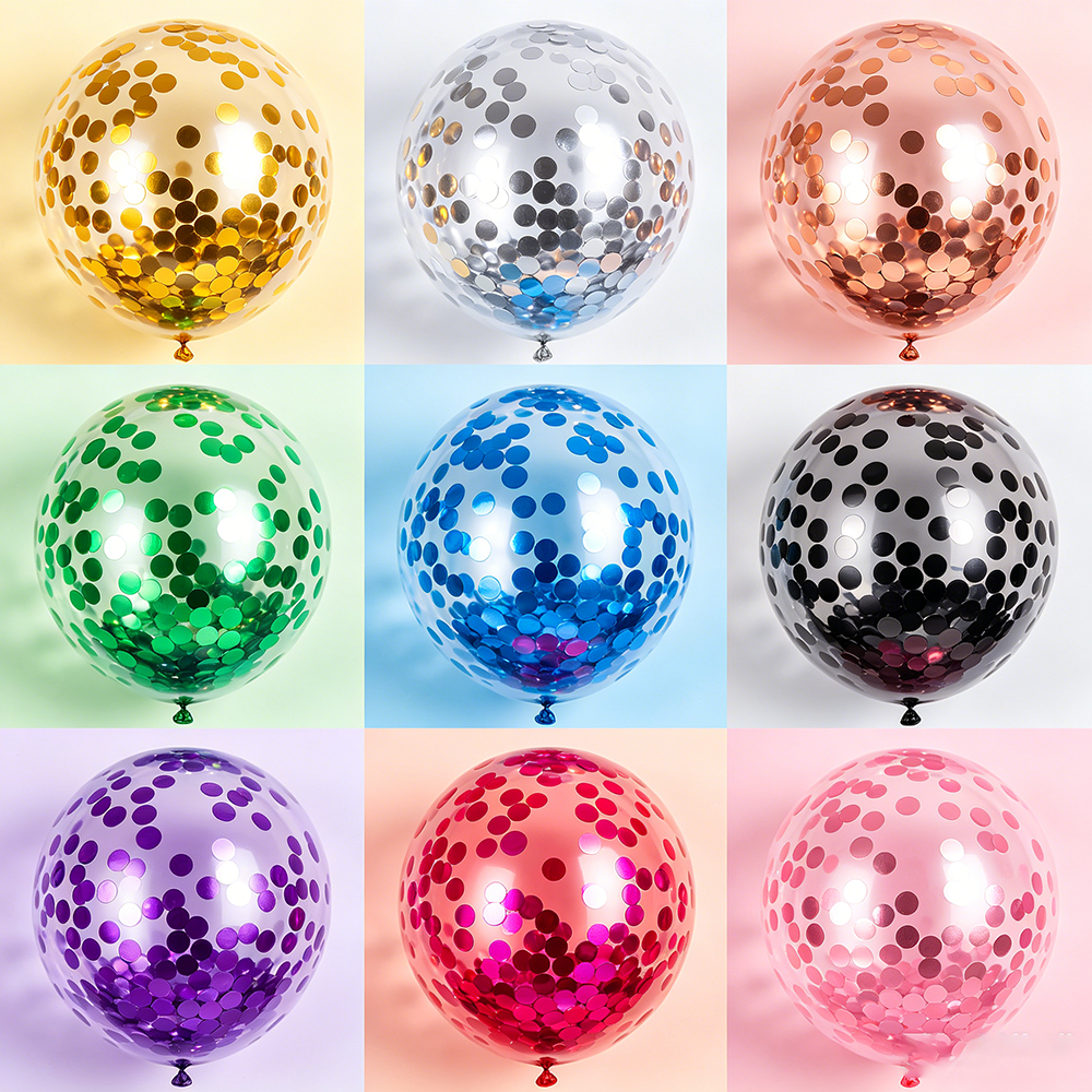 1.5cm丸型アルミホイル紙吹雪バルーンフィラー、透明バルー - Confetti Cannon Tube のレビューと価格