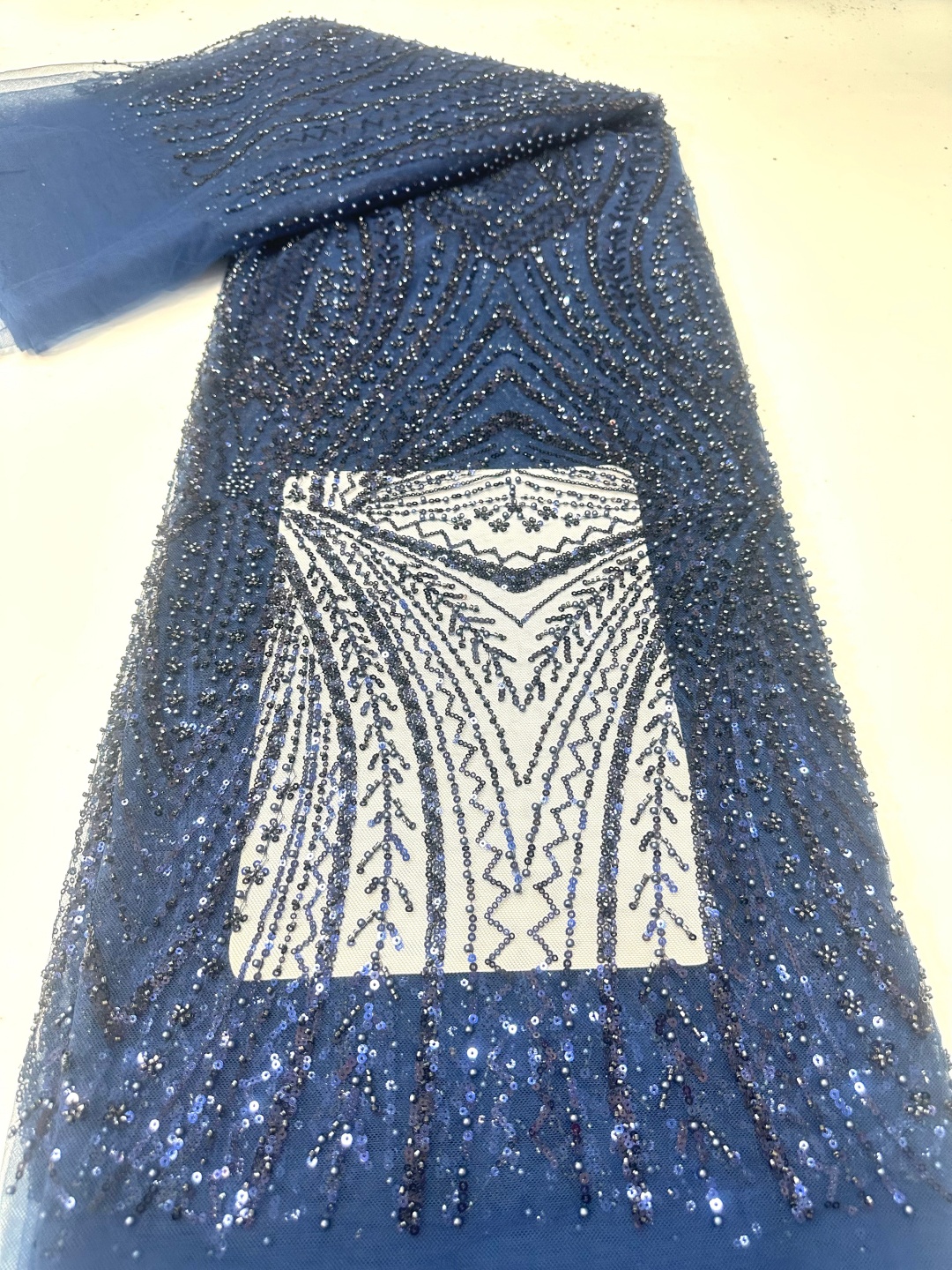 アフリカレース生地スパンコールビーズ刺繍新郎ナイジェリアブラ - Glitter Tablecloth のレビューと価格