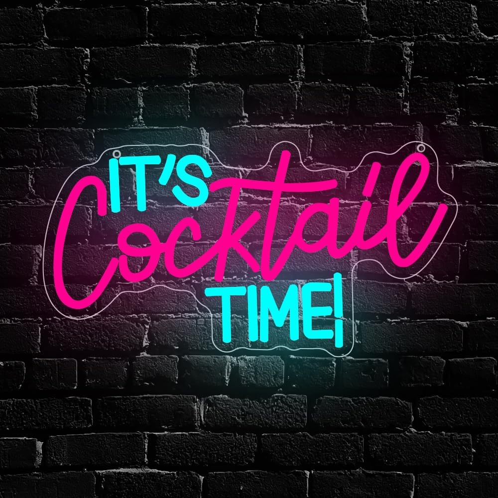 カクテルネオンサイン USB電源LEDネオンライト バーパー - Neon Sign Party のレビューと価格