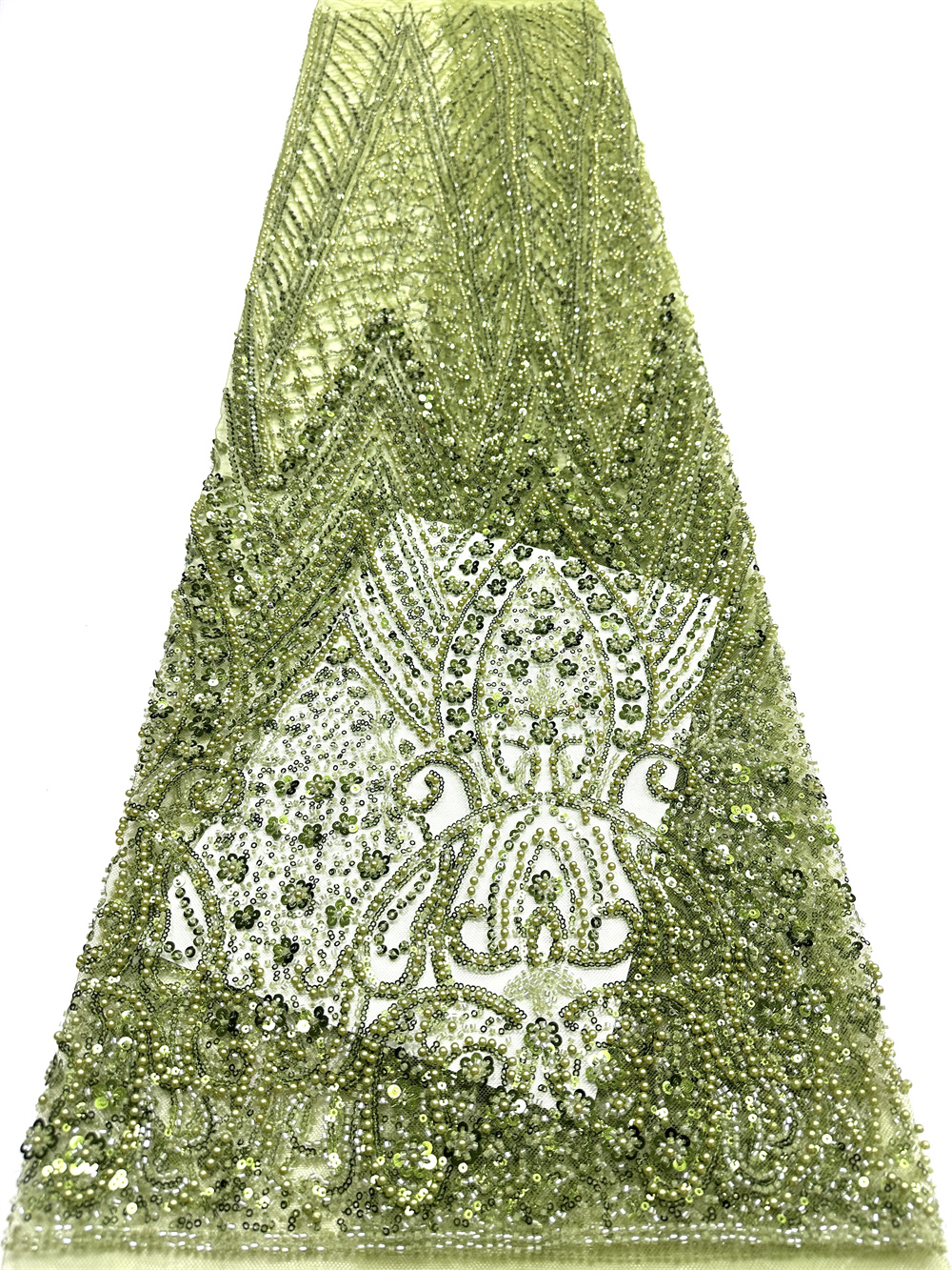 高級アフリカ生地 5 メートルのレース生地スパンコール付きビ - Glitter Tablecloth のレビューと価格