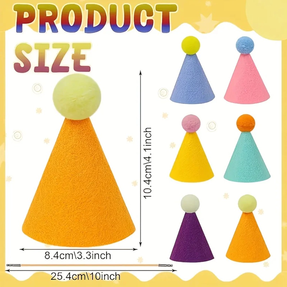ミニパーティーハット6個：誕生日、結婚式、ハロウィン、クリス - Party Hat Cone のレビューと価格