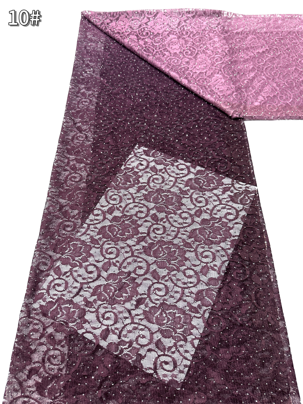 ナイジェリアビーズ刺繍レース高品質フレンチネットスパンコール - Glitter Tablecloth のレビューと価格