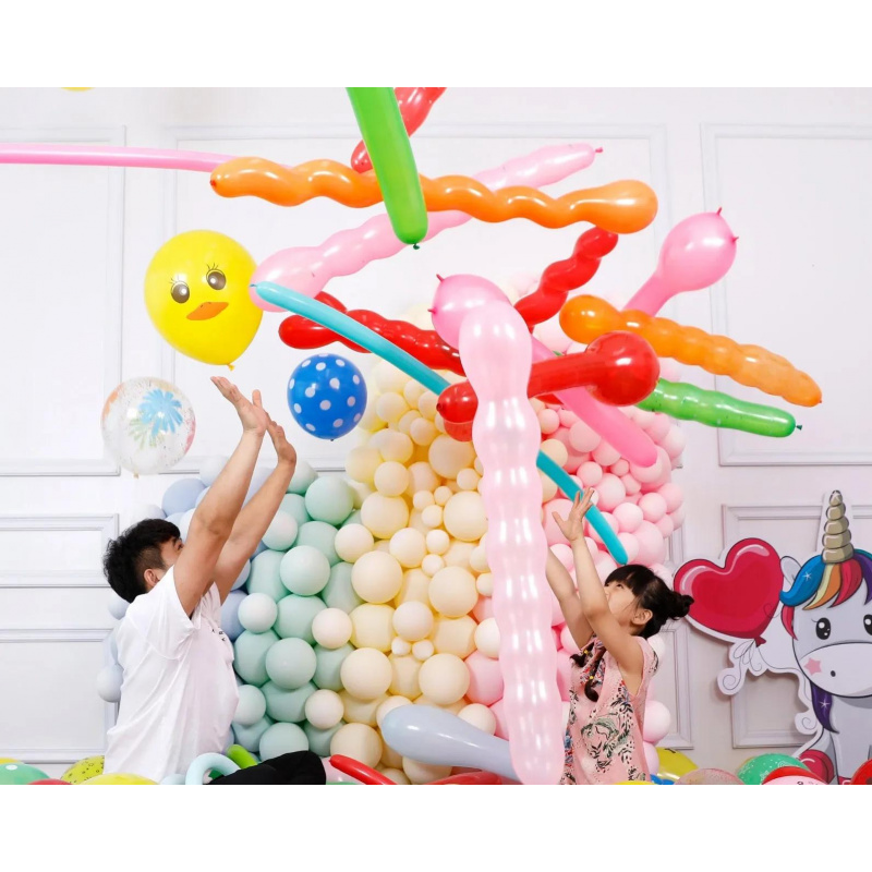 50/100 個ガスポンプは提供されていません漫画風船装飾ヘ - Balloon Pump Hand のレビューと価格