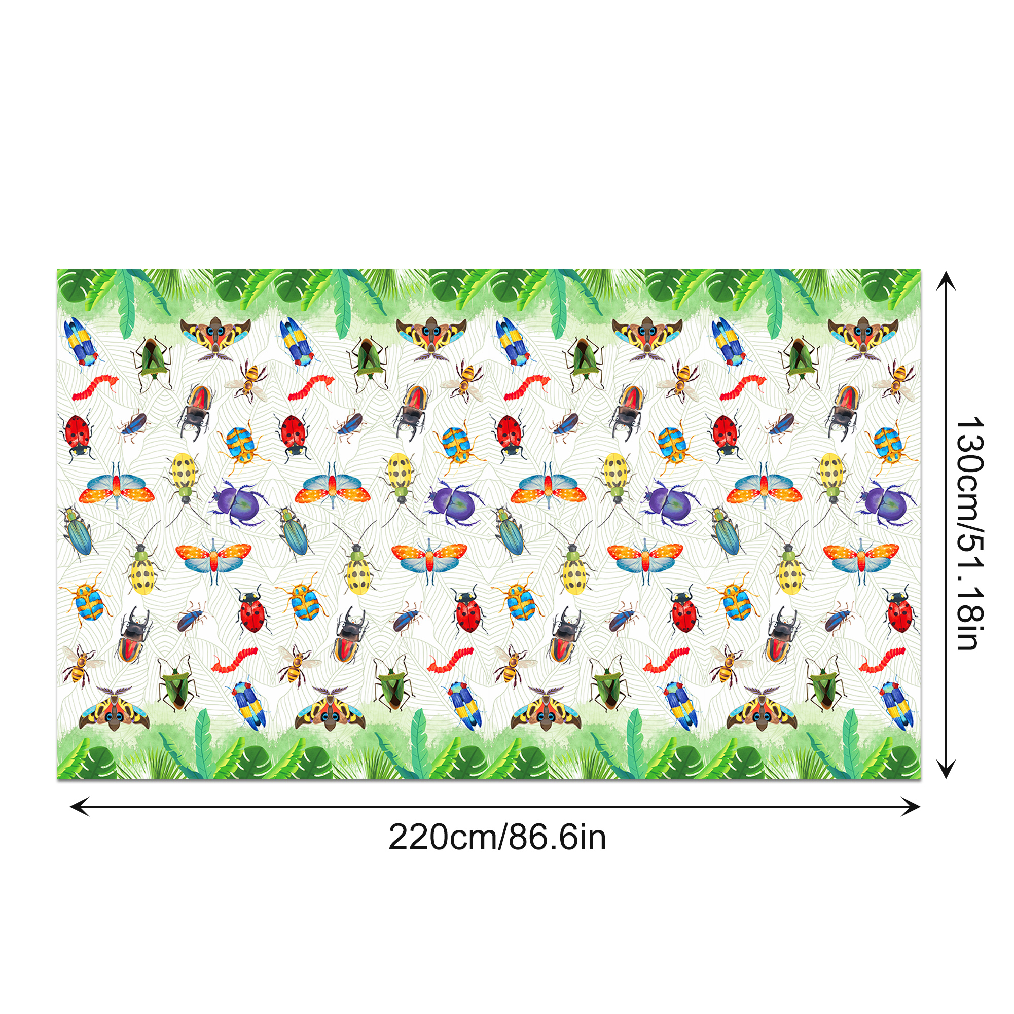 130*220 センチメートル漫画春昆虫トンボパーティー使い - Table Cloth Disposable のレビューと価格