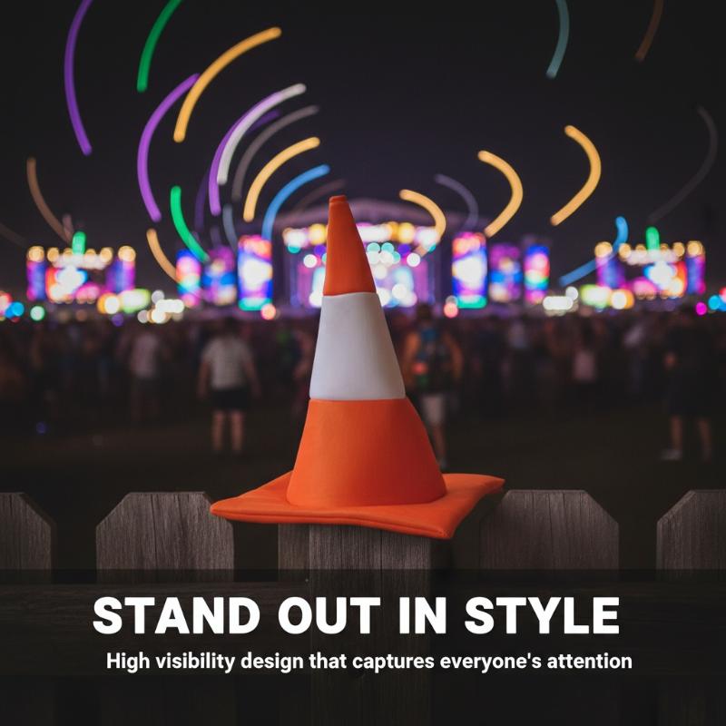 1 個のトラフィックコーンハットハロウィンコスチュームアクセ - Party Hat Cone のレビューと価格