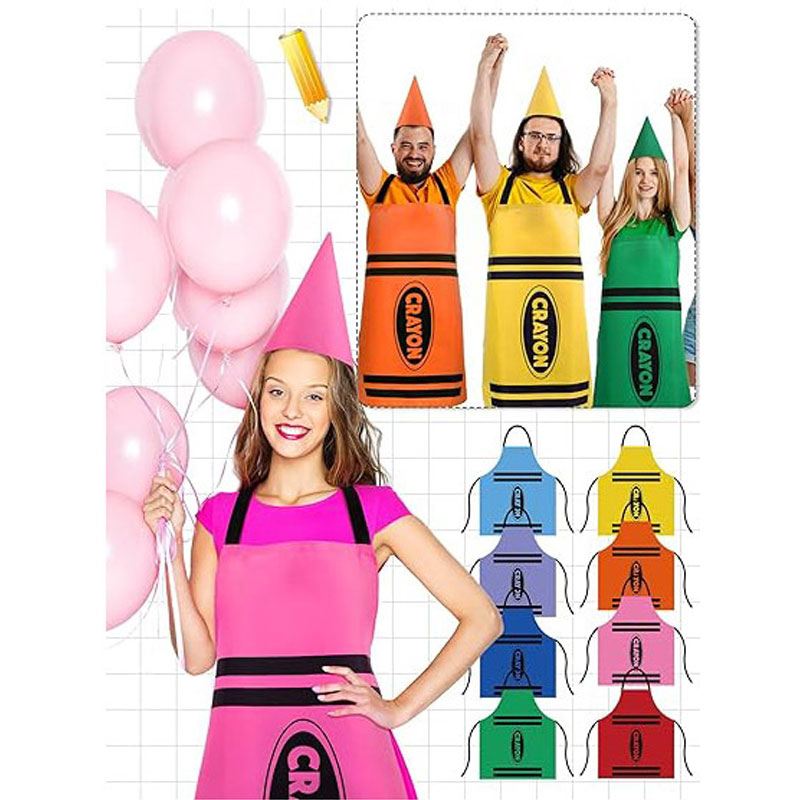 カラフルなクレヨンをテーマにしたノームセット - 子供の誕生 - Party Hat Cone のレビューと価格