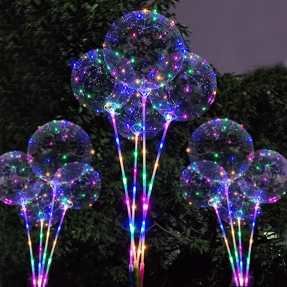 5/10/15/20 パック LED ライトアップボボバルー - Led Balloon Light のレビューと価格