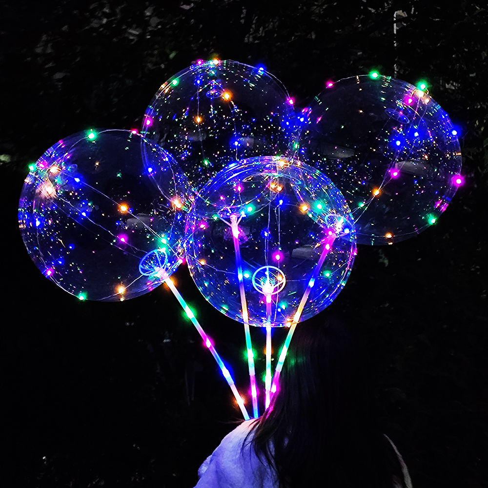 5/10/15/20 パック LED ライトアップボボバルー - Led Balloon Light のレビューと価格