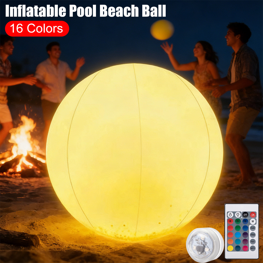 インフレータブルプールビーチボール発光LED光るバルーン16 - Led Balloon Light のレビューと価格