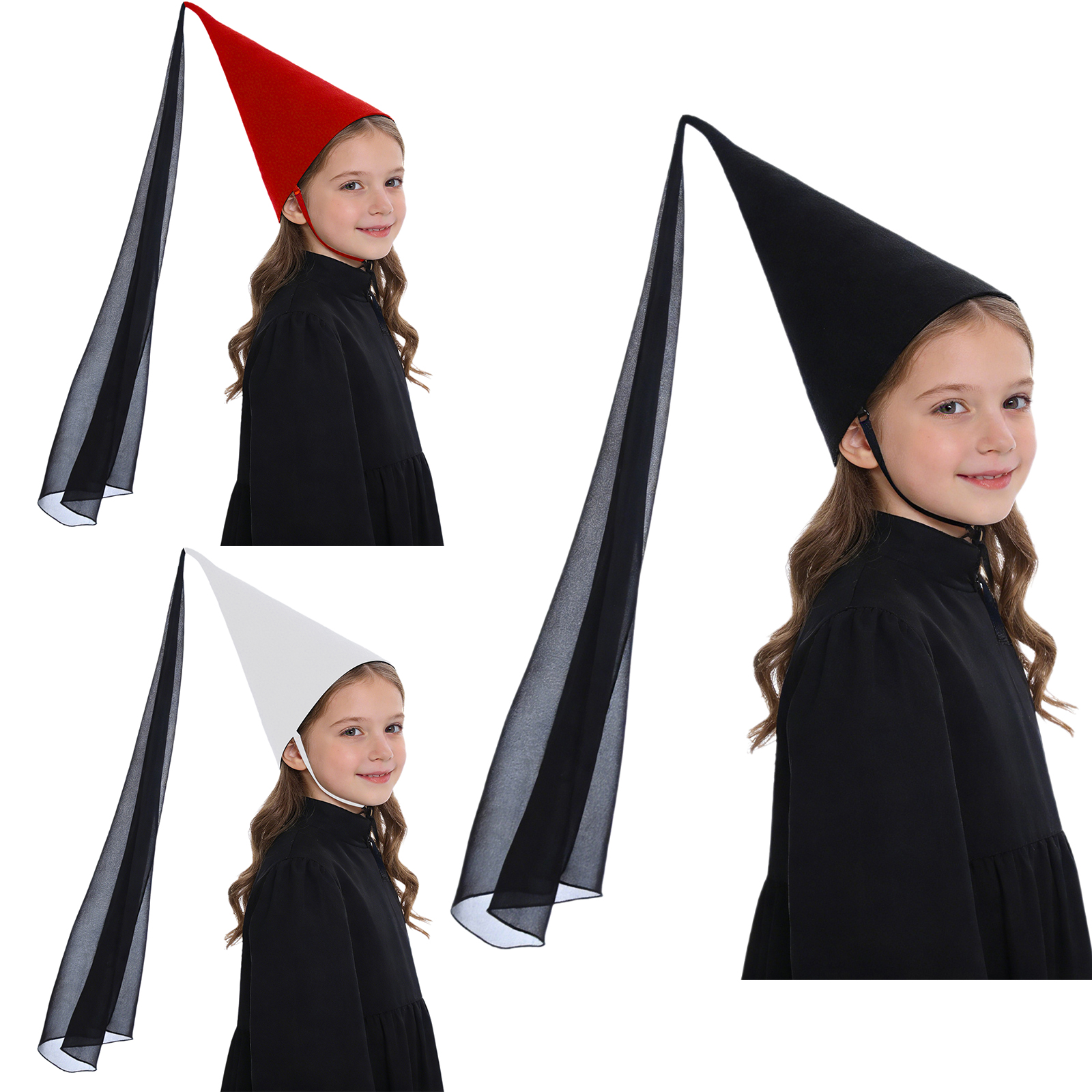 1 個女性中世ヘニン帽子ベールコーン付き先のとがったパーティ - Party Hat Cone のレビューと価格