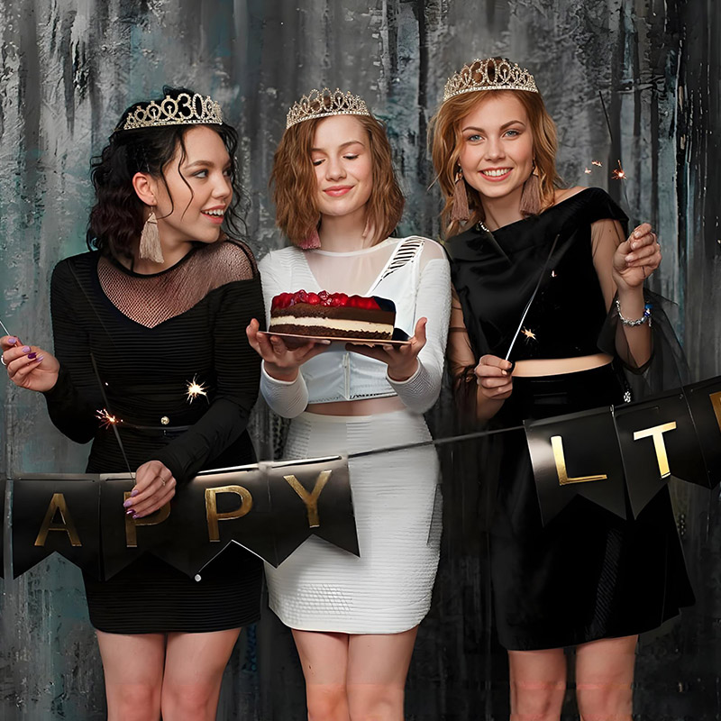 30～50歳の誕生日記念デコレーション、女性用グリッタークリ - Birthday Sash Glitter のレビューと価格