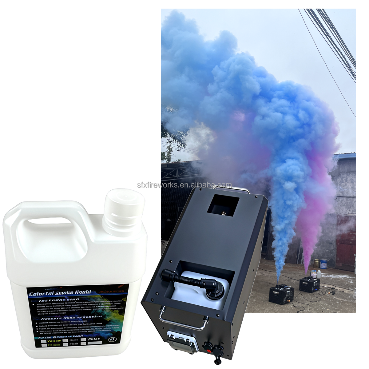 超強力DMXリモコン式アップワードスプレーカラーフォグスモー - Confetti Cannon Tube のレビューと価格